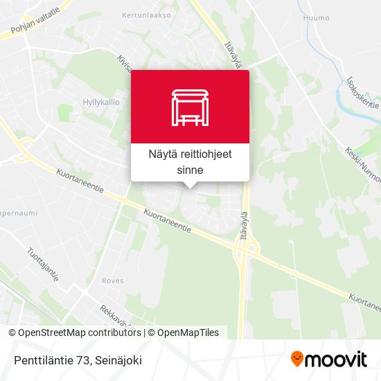 Penttiläntie 73 kartta