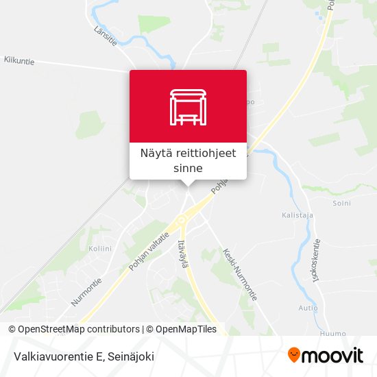 Valkiavuorentie E kartta