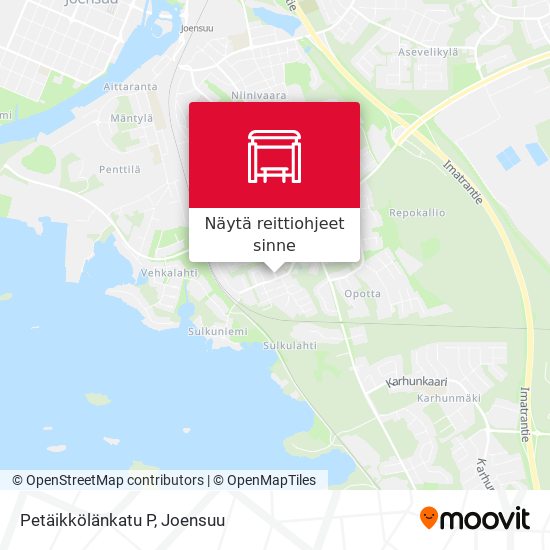 Petäikkölänkatu P kartta