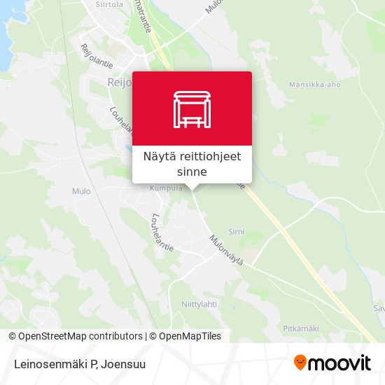 Leinosenmäki P kartta