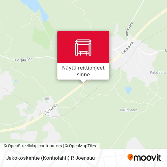 Jakokoskentie (Kontiolahti) P kartta