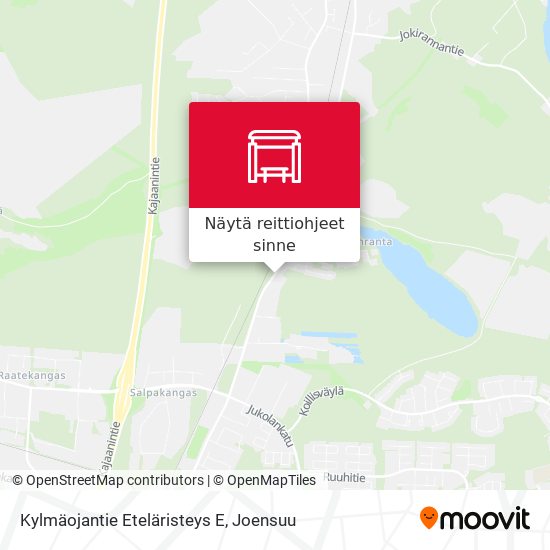 Kylmäojantie Eteläristeys E kartta