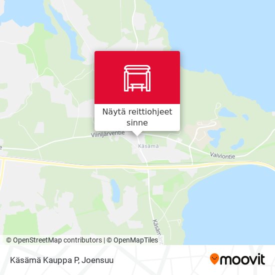 Käsämä Kauppa P kartta