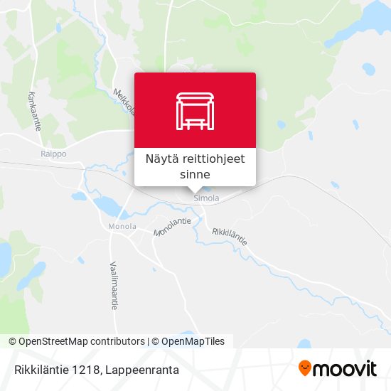 Rikkiläntie 1218 kartta
