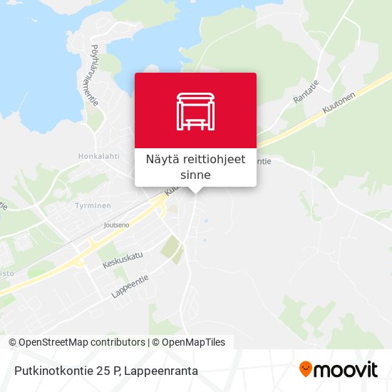 Putkinotkontie 25 P kartta