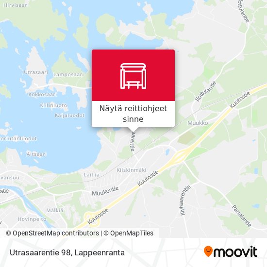 Utrasaarentie 98 kartta