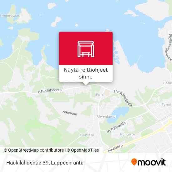 Haukilahdentie 39 kartta