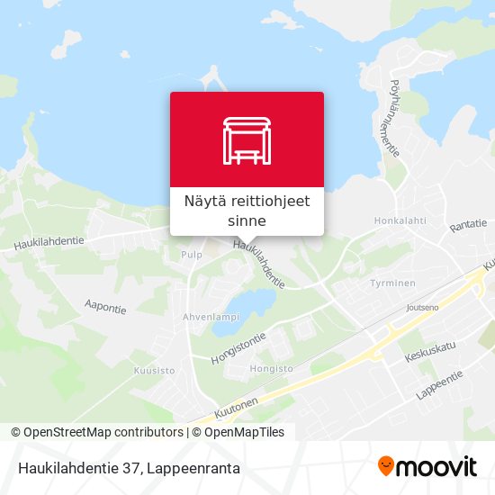 Haukilahdentie 37 kartta