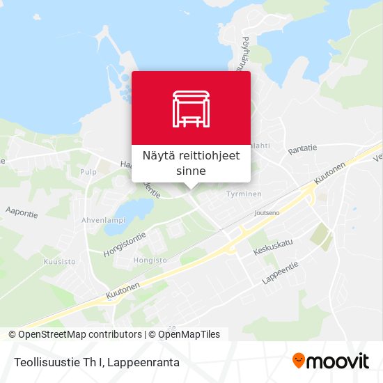 Teollisuustie Th I kartta