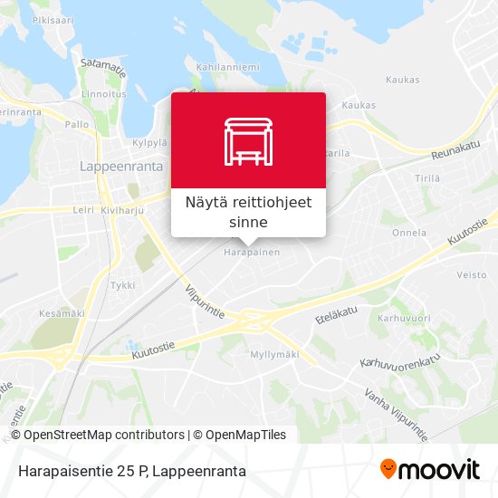 Harapaisentie 25 P kartta