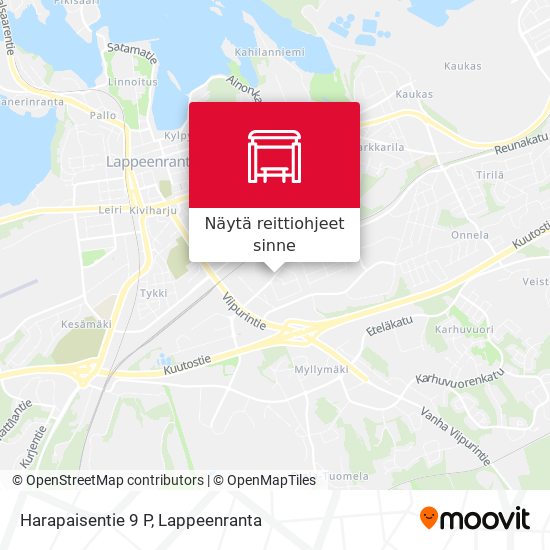 Harapaisentie 9 P kartta