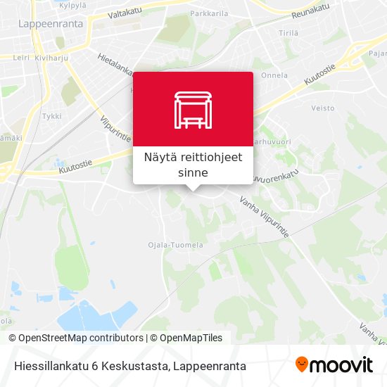 Hiessillankatu 6 Keskustasta kartta