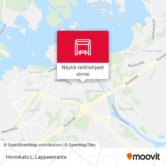 Hovinkatu L kartta
