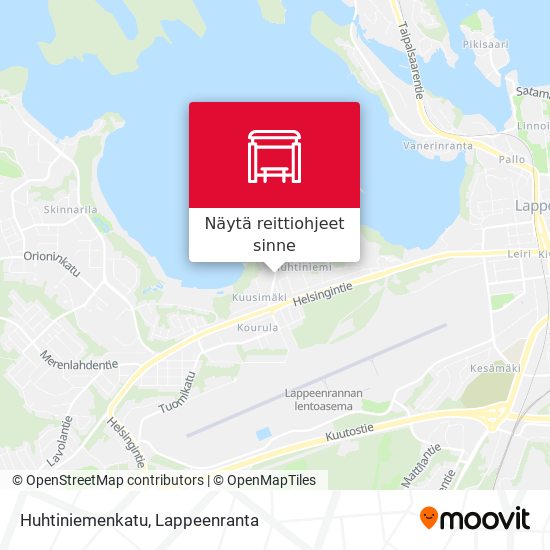 Huhtiniemenkatu kartta