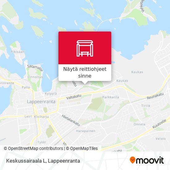 Kuinka päästä kohteeseen Keskussairaala L paikassa Lappeenranta  kulkuvälineellä Bussi?