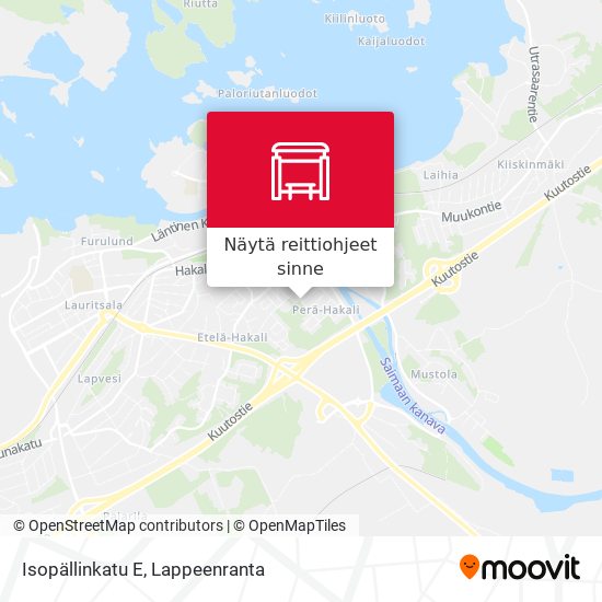Isopällinkatu E kartta