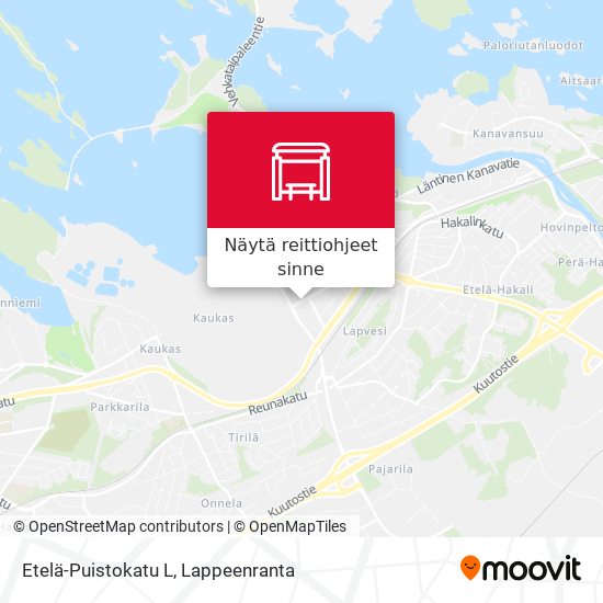 Etelä-Puistokatu L kartta