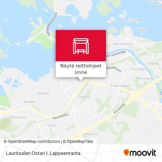 Lauritsalan Ostari I kartta