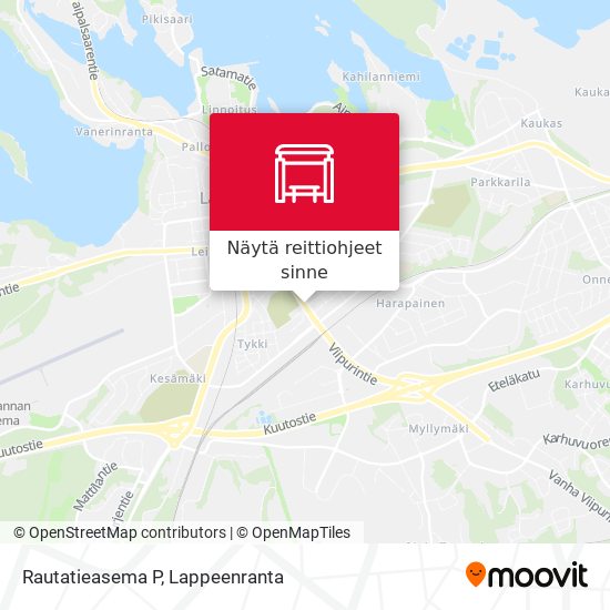 Rautatieasema P kartta