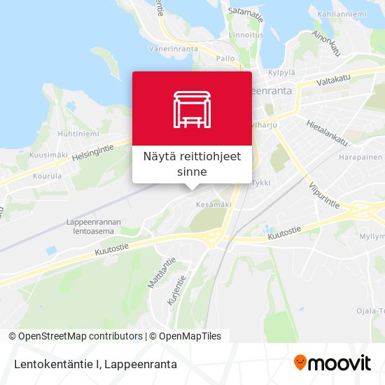 Lentokentäntie I kartta