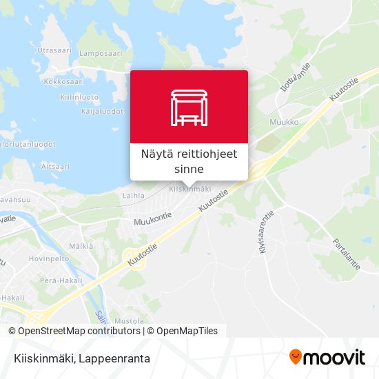 Kiiskinmäki kartta