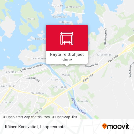 Itäinen Kanavatie I kartta