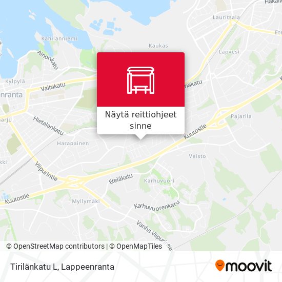 Tirilänkatu L kartta