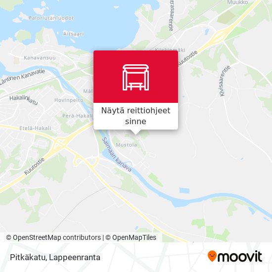 Pitkäkatu kartta