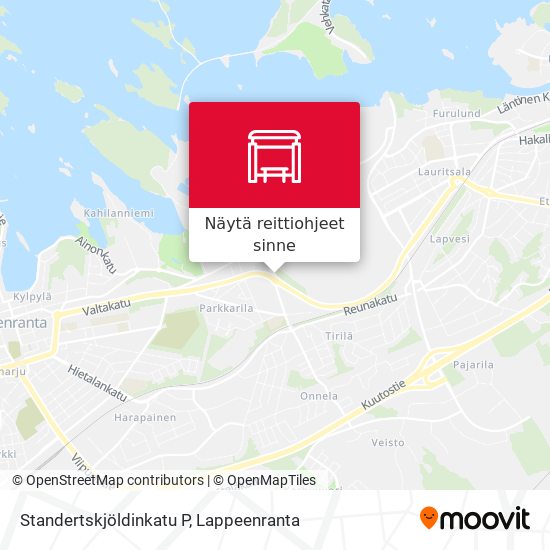 Standertskjöldinkatu P kartta