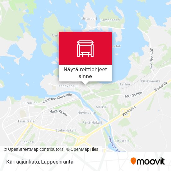 Kärrääjänkatu kartta