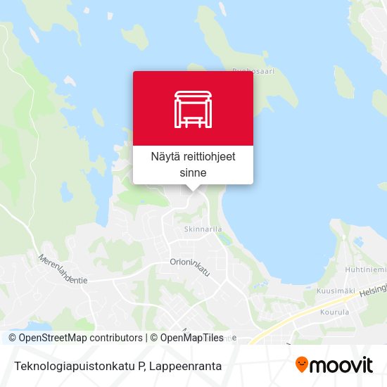 Teknologiapuistonkatu P kartta
