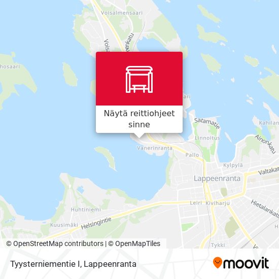 Tyysterniementie I kartta