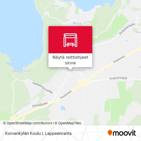 Korvenkylän Koulu I kartta