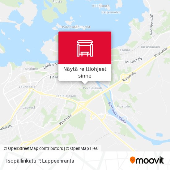 Isopällinkatu P kartta