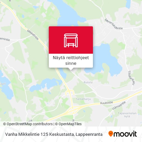 Vanha Mikkelintie 125 Keskustasta kartta