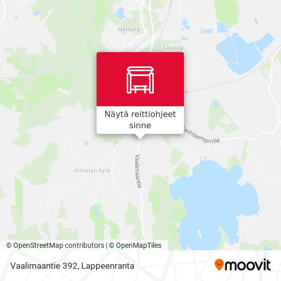 Vaalimaantie 392 kartta
