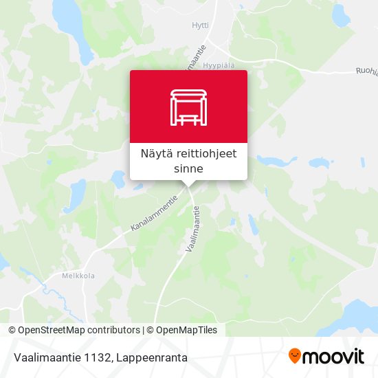 Vaalimaantie 1132 kartta
