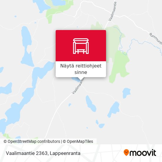 Vaalimaantie 2363 kartta