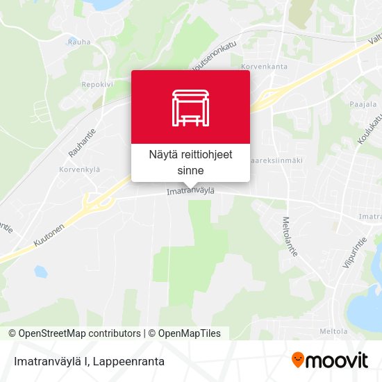 Imatranväylä I kartta