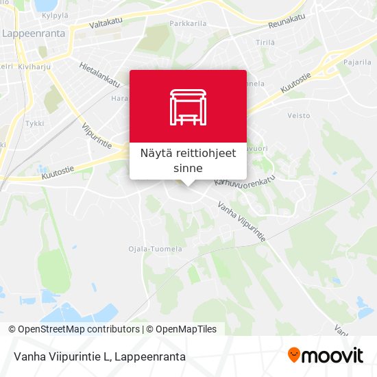 Vanha Viipurintie L kartta