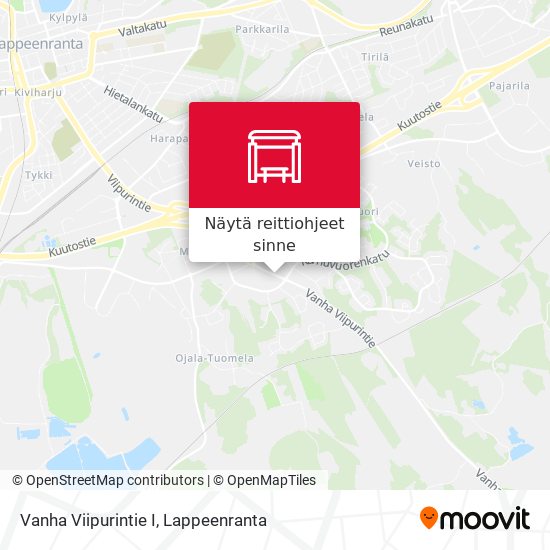 Vanha Viipurintie I kartta