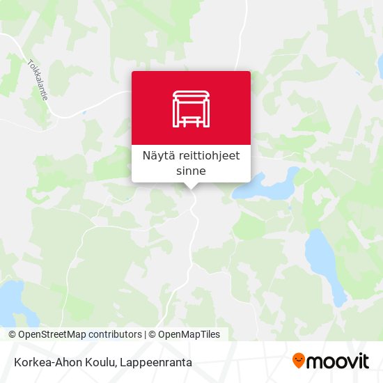 Korkea-Ahon Koulu kartta