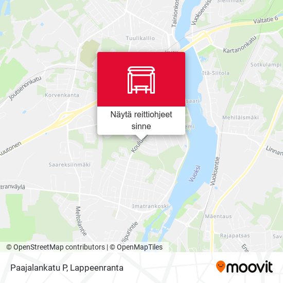 Paajalankatu P kartta