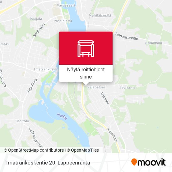 Imatrankoskentie 20 kartta