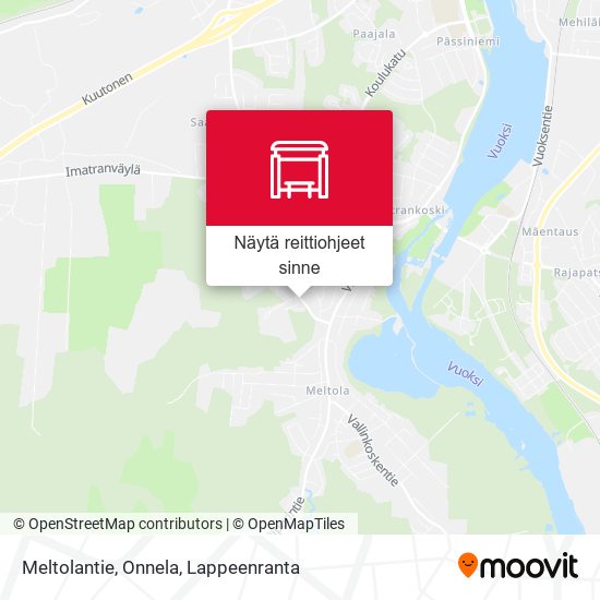 Meltolantie, Onnela kartta