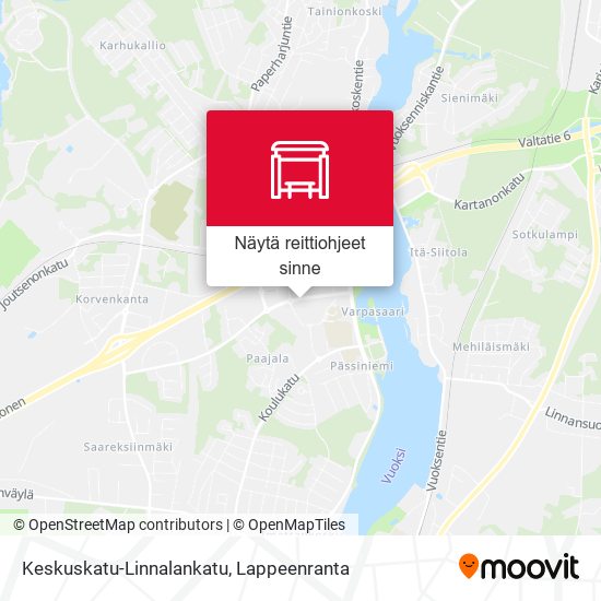 Keskuskatu, Linnalankatu kartta