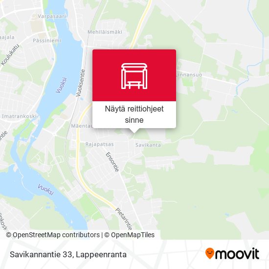 Savikannantie 33 kartta