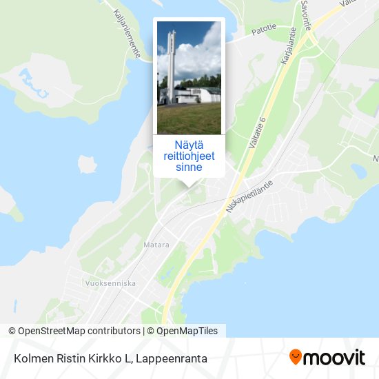 Kolmen Ristin Kirkko L kartta
