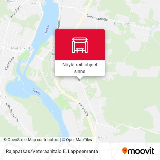 Rajapatsas/Veteraanitalo E kartta