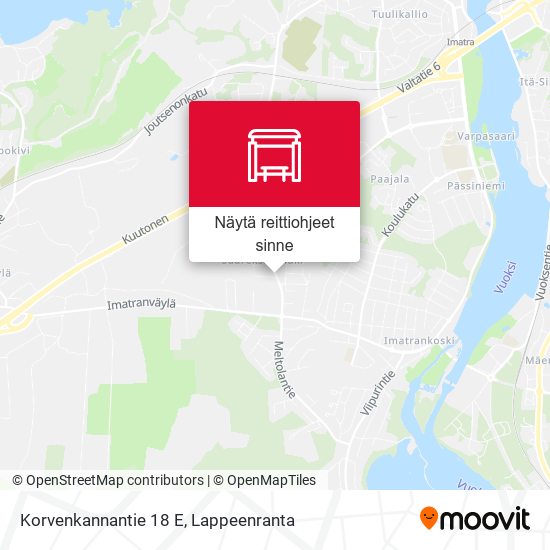 Korvenkannantie 18 E kartta